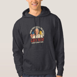 American Pope Leo Catholic Church Christian Faith Hoodie