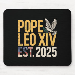 American Pope Leo Catholic Church Christian Faith Mouse Pad