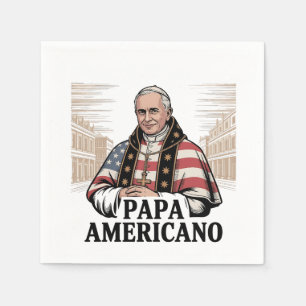 American Pope Leo Catholic Church Christian Faith  Napkins