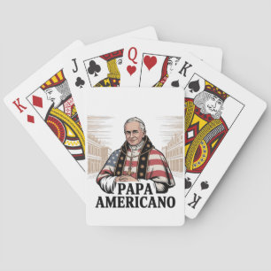 American Pope Leo Catholic Church Christian Faith Poker Cards
