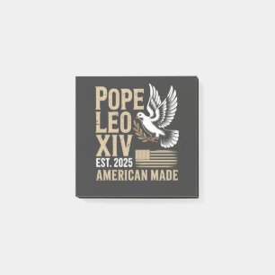American Pope Leo Catholic Church Christian Faith Post-it Notes