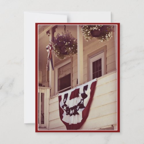 American Porch Thank You Veterans Day Flat Card