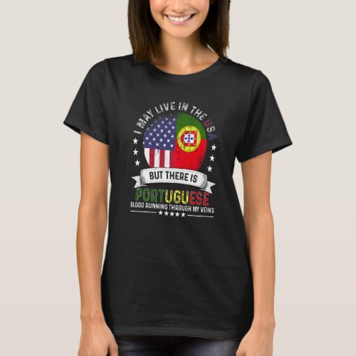 American Portuguese Home in US Patriot Portugal Fl T_Shirt