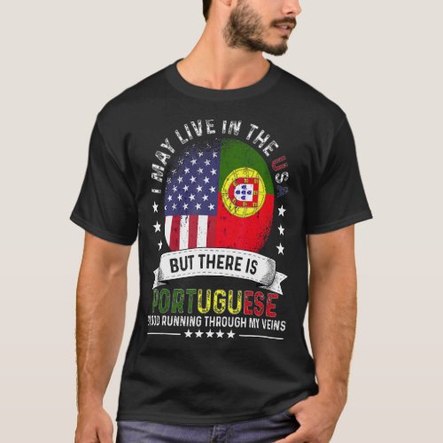 American Portuguese Home in US Patriot Portugal Fl T_Shirt