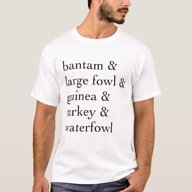 American Poultry Exhibition Classes T-Shirt (Front)