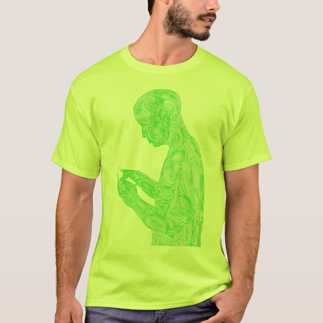 American Prayer 50/50 (neon yellow w/ neon green) T-Shirt (Front)