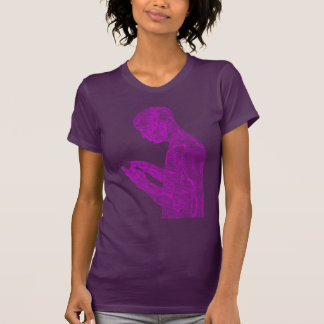 American Prayer Women's (eggplant w/ pink) T-Shirt