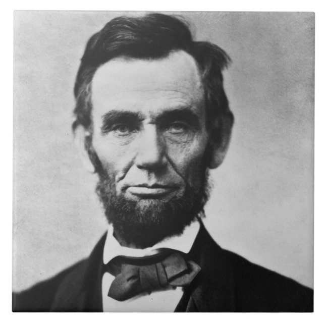 American President Abraham Lincoln, Civil War  Ceramic Tile (Front)