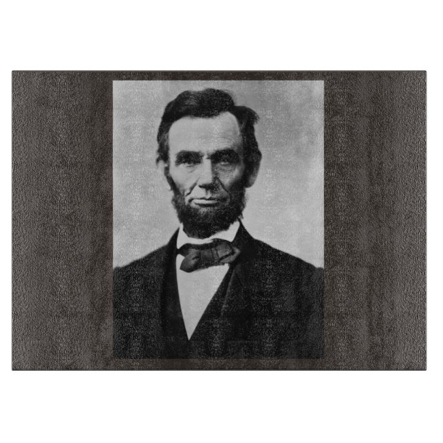 American President Abraham Lincoln, Civil War  Cutting Board (Front)