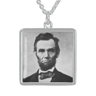 American President Abraham Lincoln, Civil War  Sterling Silver Necklace