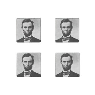 American President Abraham Lincoln, Civil War  Stone Magnet