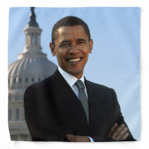 American President Barack Obama as US Senator Bandana
