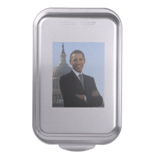American President Barack Obama as US Senator  Cake Pan