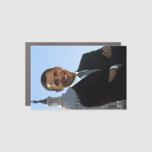 American President Barack Obama as US Senator  Car Magnet