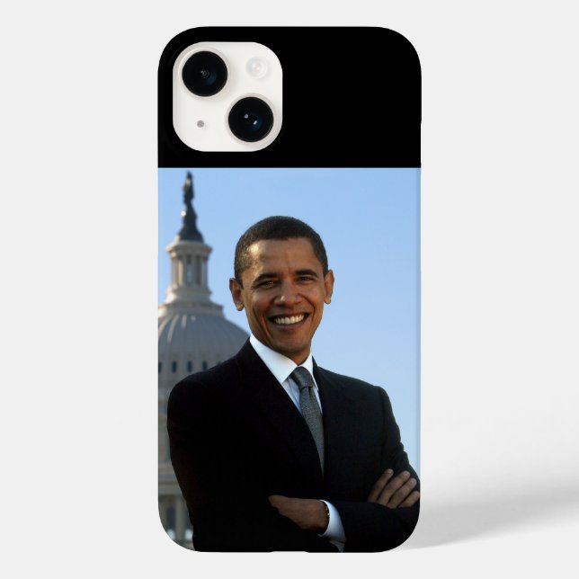 American President Barack Obama as US Senator  Case-Mate iPhone Case (Back)