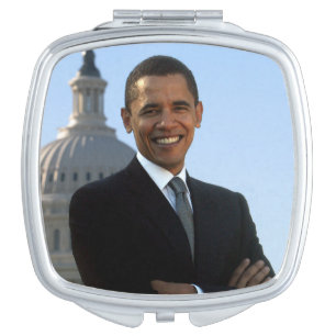 American President Barack Obama as US Senator Compact Mirror