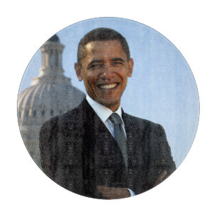 American President Barack Obama as US Senator  Cutting Board