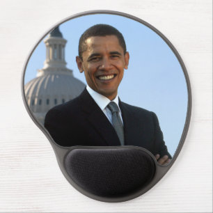 American President Barack Obama as US Senator  Gel Mouse Pad