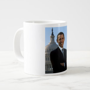 American President Barack Obama as US Senator  Giant Coffee Mug