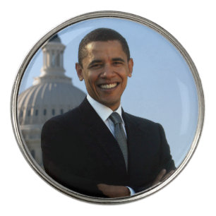 American President Barack Obama as US Senator  Golf Ball Marker