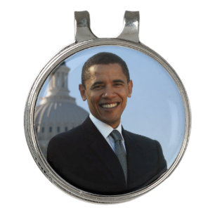 American President Barack Obama as US Senator Golf Hat Clip