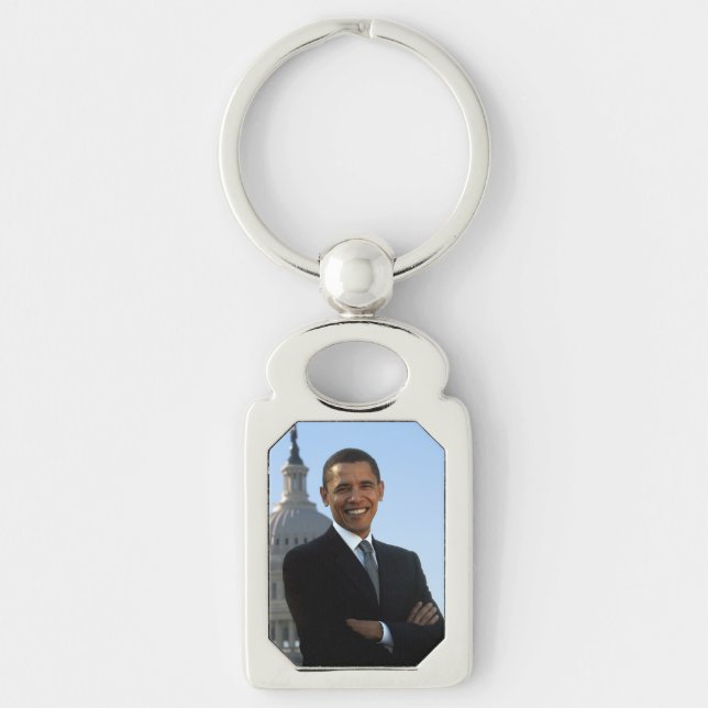 American President Barack Obama as US Senator  Keychain (Front)