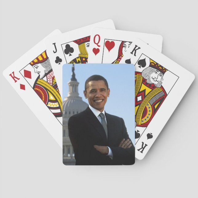 American President Barack Obama as US Senator  Poker Cards (Back)