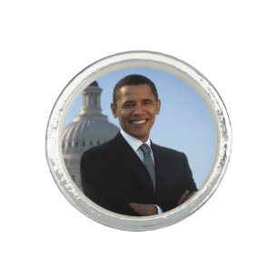 American President Barack Obama as US Senator  Ring