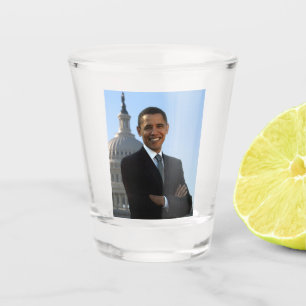American President Barack Obama as US Senator Shot Glass