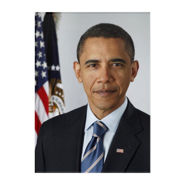 American President Barack Obama at White House  Acrylic Print (Front)