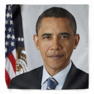 American President Barack Obama at White House Bandana
