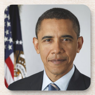 American President Barack Obama at White House Beverage Coaster