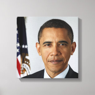American President Barack Obama at White House Canvas Print
