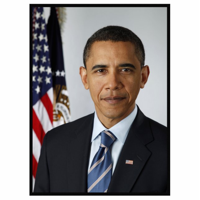 American President Barack Obama at White House  Cutout (Front)