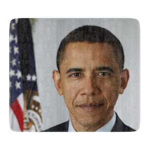 American President Barack Obama at White House  Cutting Board