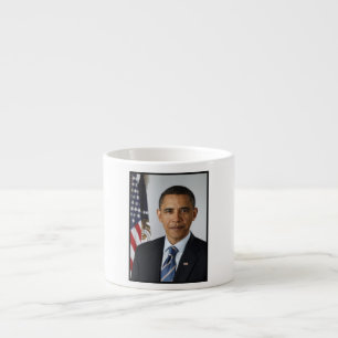 American President Barack Obama at White House Espresso Cup