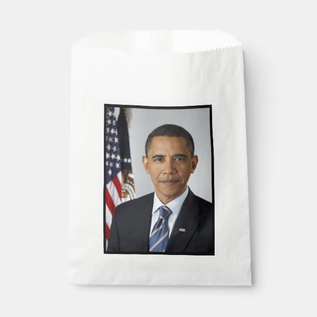 American President Barack Obama at White House  Favor Bag (Front)