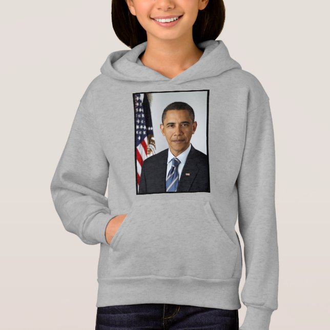American President Barack Obama at White House  Hoodie (Front)