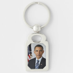 American President Barack Obama at White House Keychain