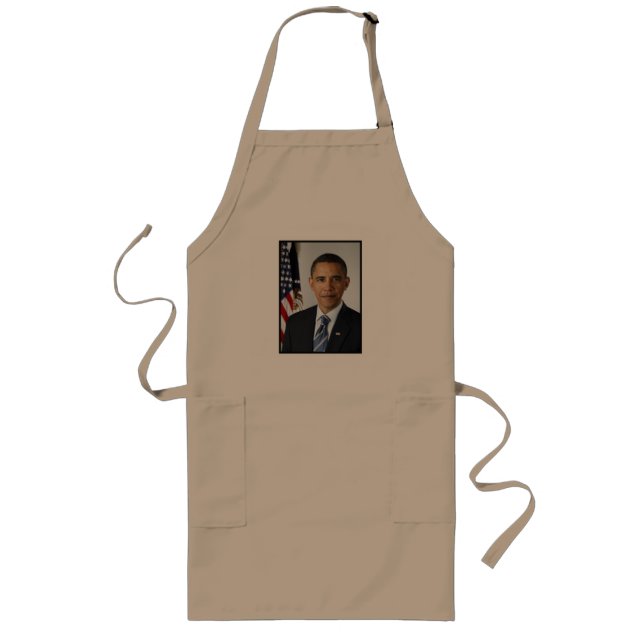 American President Barack Obama at White House  Long Apron (Front)