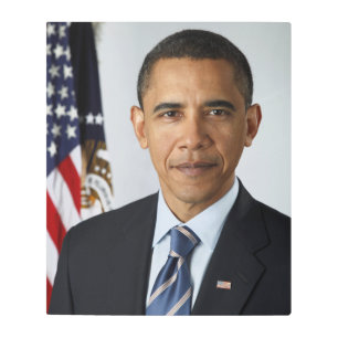 American President Barack Obama at White House Metal Print