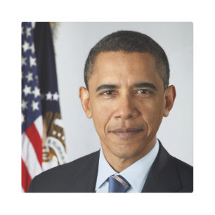 American President Barack Obama at White House Metal Print