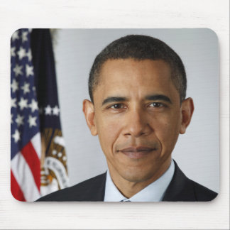 American President Barack Obama at White House Mouse Pad