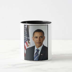 American President Barack Obama at White House Mug