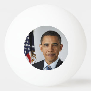 American President Barack Obama at White House Ping Pong Ball