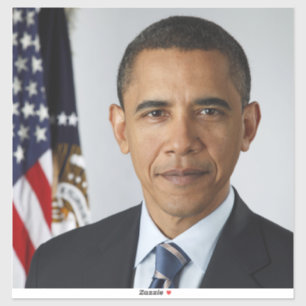 American President Barack Obama at White House  Sticker