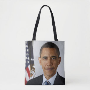 American President Barack Obama at White House Tote Bag