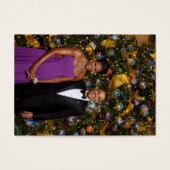 American President Barack Obama on Christmas Card (Front)
