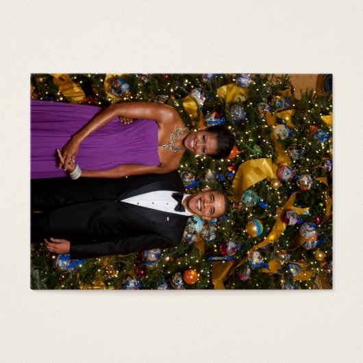 American President Barack Obama on Christmas Card (Front)