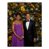 American President Barack Obama on Christmas Card (Front)